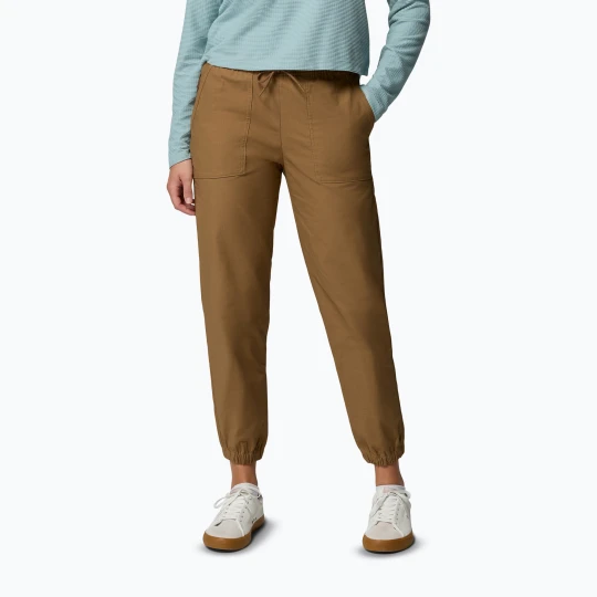 Zdjęcie produktu Spodnie trekkingowe damskie Columbia ROC Ripstop Jogger delta Brązowy