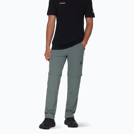 Zdjęcie produktu Spodnie trekkingowe męskie Mammut Runbold IV Zip Off Regular strata Szary
