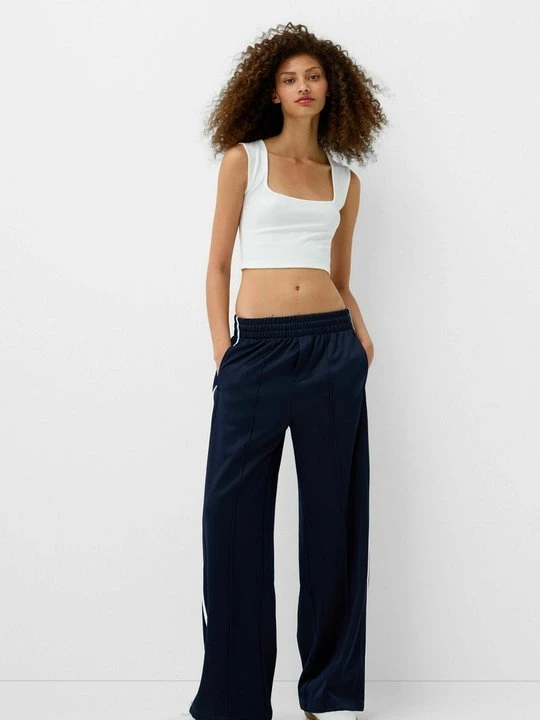 Zdjęcie produktu Spodnie treningowe Bershka szafirowy