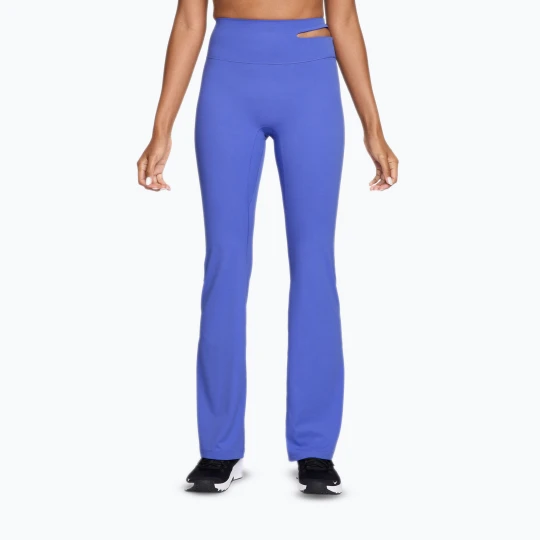 Zdjęcie produktu Spodnie treningowe damskie Nike Zenvy High-Waisted Flared sapphire / white Niebieski