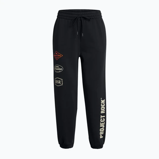 Zdjęcie produktu Spodnie treningowe damskie Under Armour Project Rock HWT Pnt black/silt