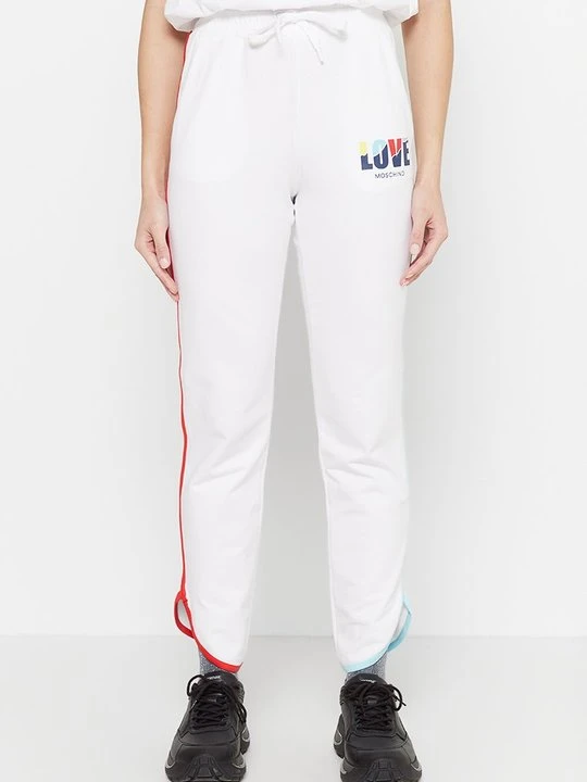 Zdjęcie produktu Spodnie treningowe LOVE MOSCHINO biały