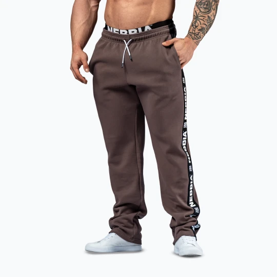 Zdjęcie produktu Spodnie treningowe męskie NEBBIA Hero brown