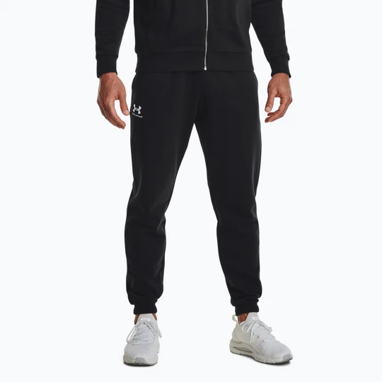 Zdjęcie produktu Spodnie treningowe męskie Under Armour Essential Fleece Joggers black/white