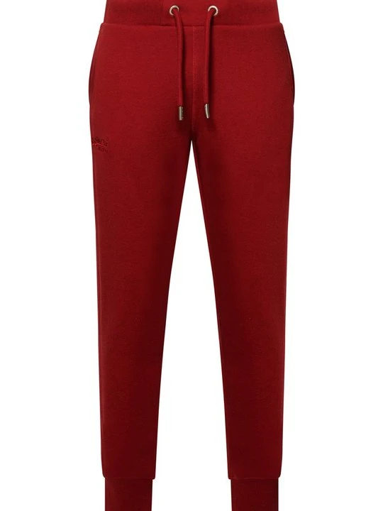Zdjęcie produktu Spodnie treningowe Superdry ciemnoczerwony melanż