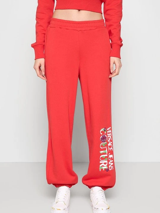 Zdjęcie produktu Spodnie treningowe Versace Jeans Couture czerwony