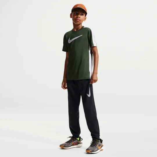 Zdjęcie produktu Spodnie treningowe z dzianiny dla dużych dzieci (chłopców) Nike Multi - Czerń