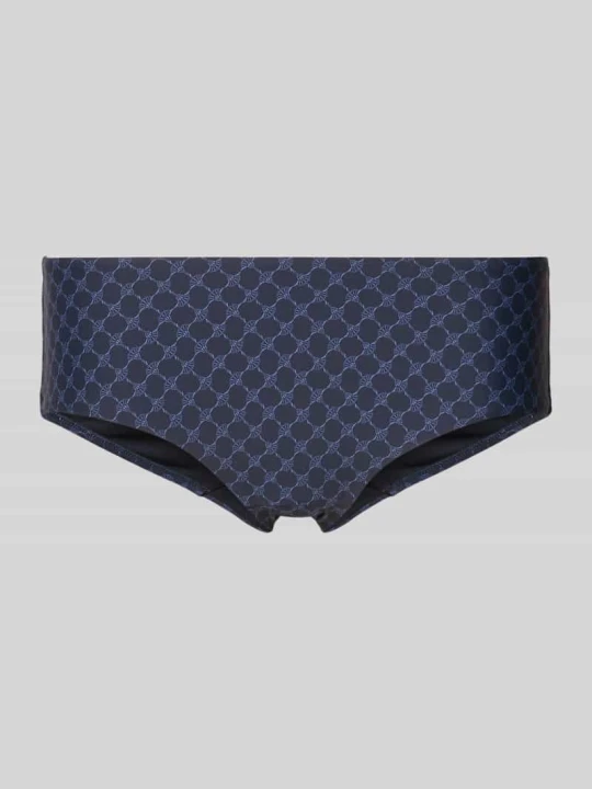 Zdjęcie produktu Spodnie typu bikini o kroju slim fit z aplikacją z logo model 'Cortina' JOOP! Ciemnoniebieski