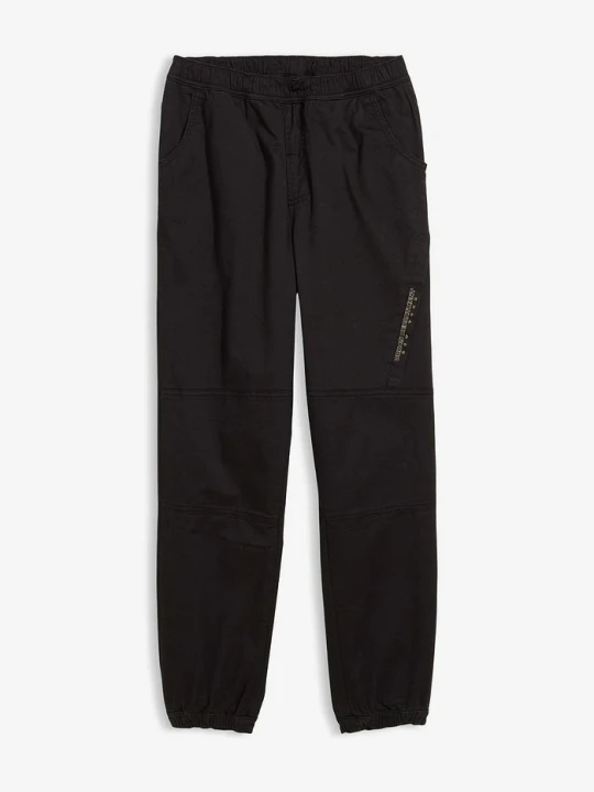 Zdjęcie produktu Spodnie typu loose fit z podszewką z dżerseju BonPrix czarny