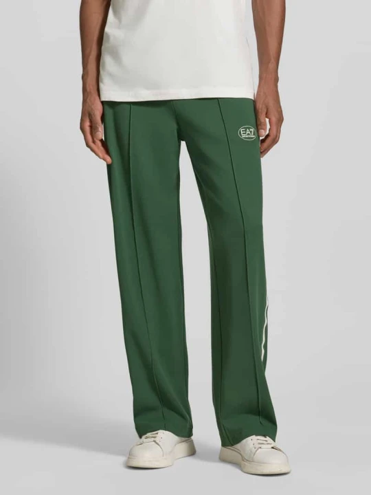 Zdjęcie produktu Spodnie typu track pants z Mieszanka wiskozy EA7 Emporio Armani Zielony