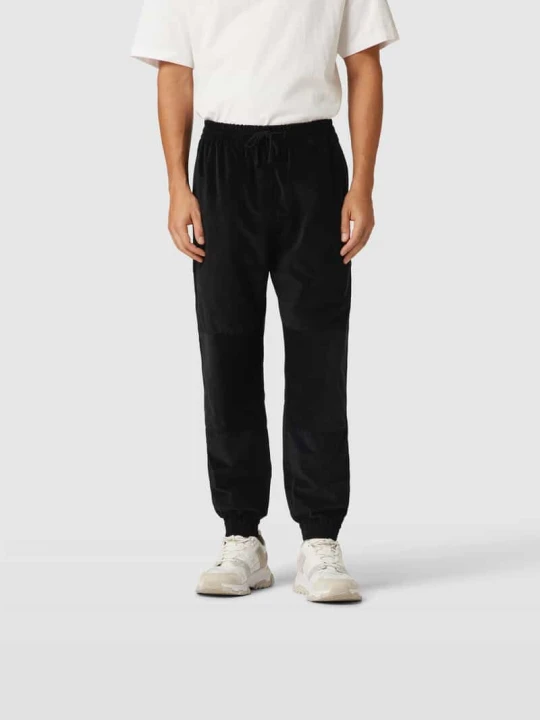 Zdjęcie produktu Spodnie typu track pants z sztruksu IRO Czarny