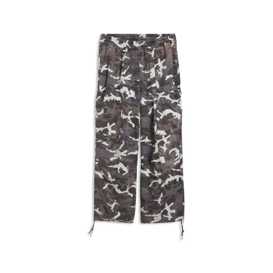 Zdjęcie produktu Spodnie unisex o kroju oversize PUMATECH SPC Camo, Akcesoria, Szary