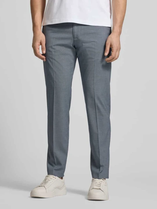 Zdjęcie produktu Spodnie w kroju slim fit z kantami model 'CIBEPPE' CINQUE Błękitny