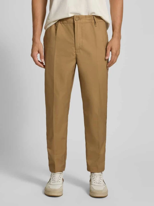 Zdjęcie produktu Spodnie w kant z elastycznym pasem model ‘MARC’ Casual Friday Beżowy