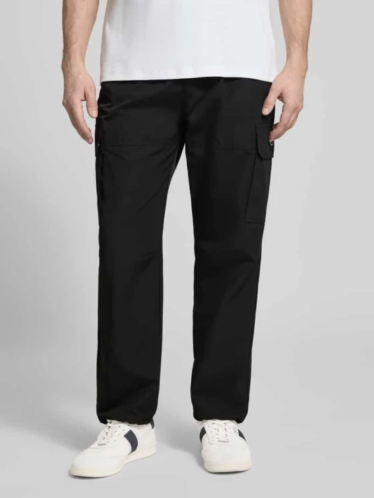 Zdjęcie produktu Spodnie w kroju regular fit z kieszeniami cargo model 'LOGAN' Antony Morato Czarny
