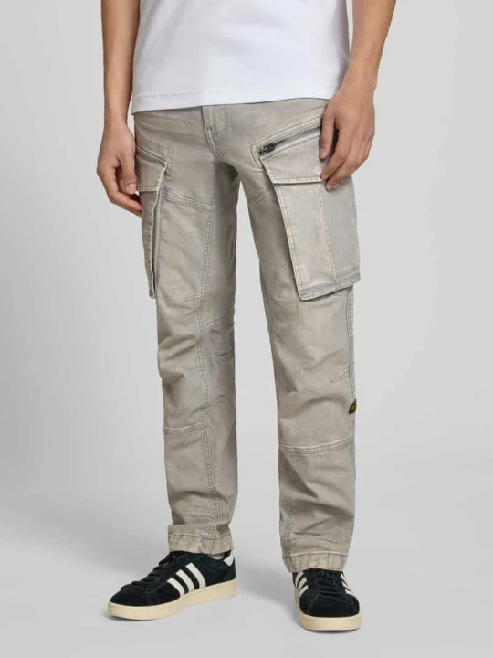 Zdjęcie produktu Spodnie w kroju regular tapered fit z kieszeniami cargo model 'Rovic' G-Star Raw Oliwkowy