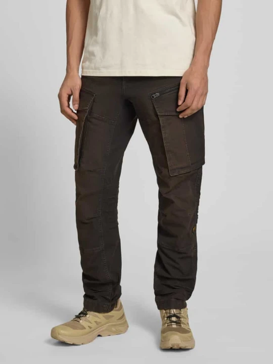 Zdjęcie produktu Spodnie w kroju regular tapered fit z kieszeniami cargo model 'Rovic' G-Star Raw czarny