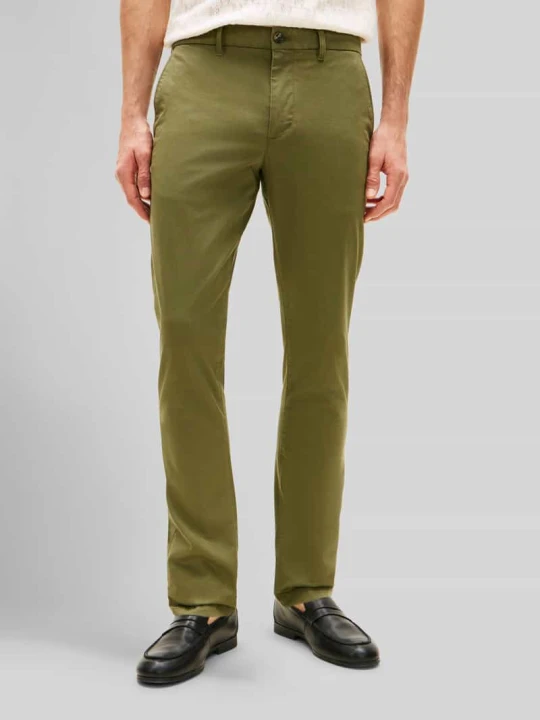 Zdjęcie produktu Spodnie w kroju slim fit model 'BLEECKER' Tommy Hilfiger Khaki