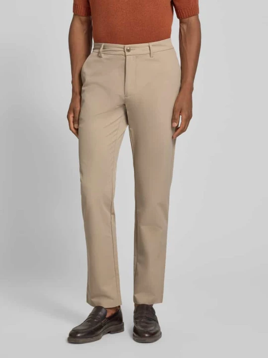Zdjęcie produktu Spodnie w kroju slim fit z kieszeniami z tyłu MCNEAL Piaskowy