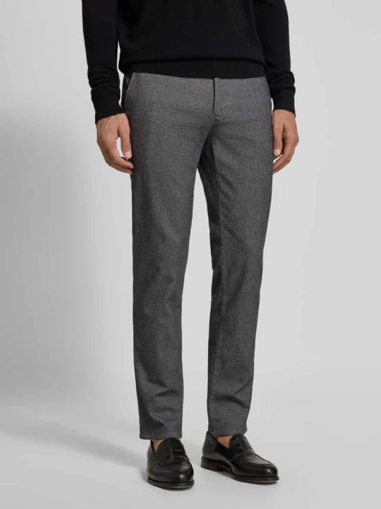 Zdjęcie produktu Spodnie w kroju slim fit z tylnymi kieszeniami model 'Fabio' BRAX Srebrny