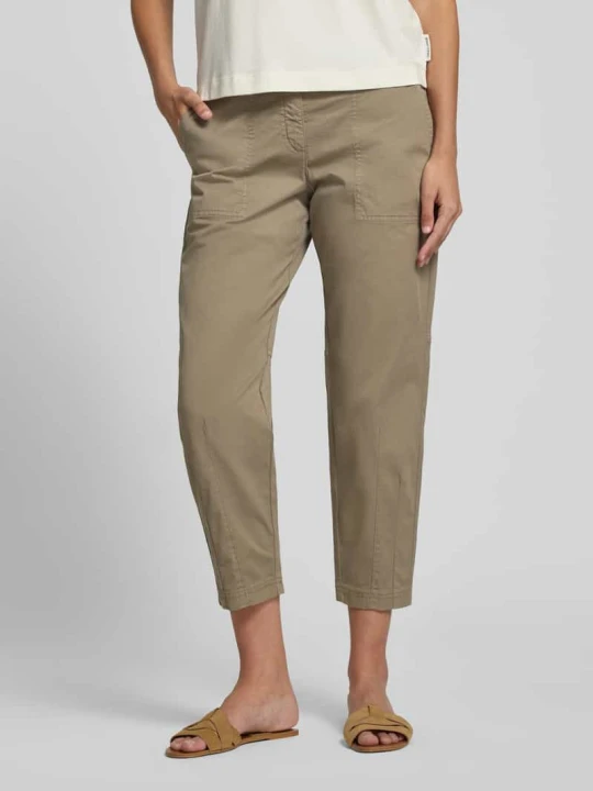 Zdjęcie produktu Spodnie w skróconym kroju model 'EBBY' MAC Khaki