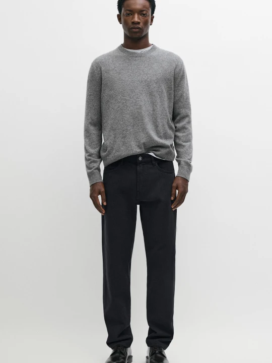 Zdjęcie produktu Spodnie W Stylu Jeansowym Tapered Fit - Granatowy - Massimo Dutti - Male