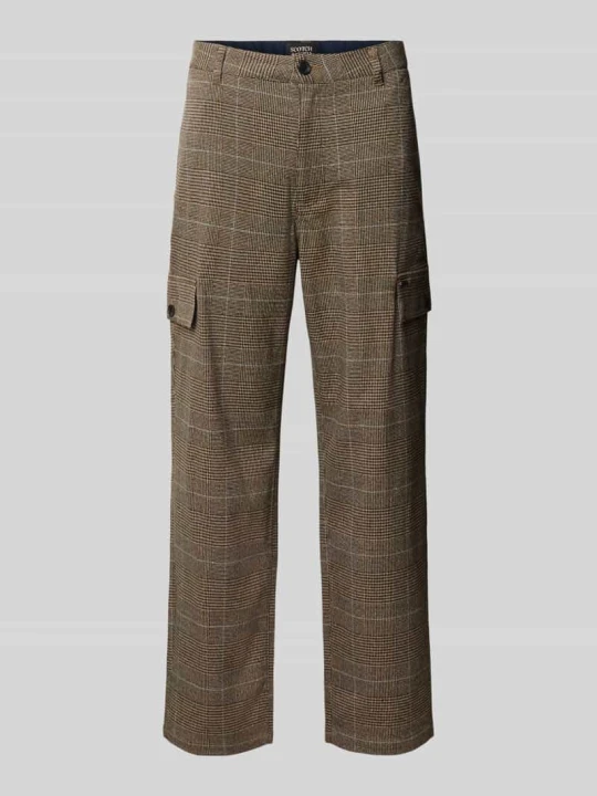 Zdjęcie produktu Spodnie we wzór na całej powierzchni z kieszeniami cargo Scotch & Soda Średniobrązowy