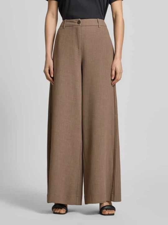 Zdjęcie produktu Spodnie wide leg z domieszką wiskozy model 'Darina' MSCH Copenhagen