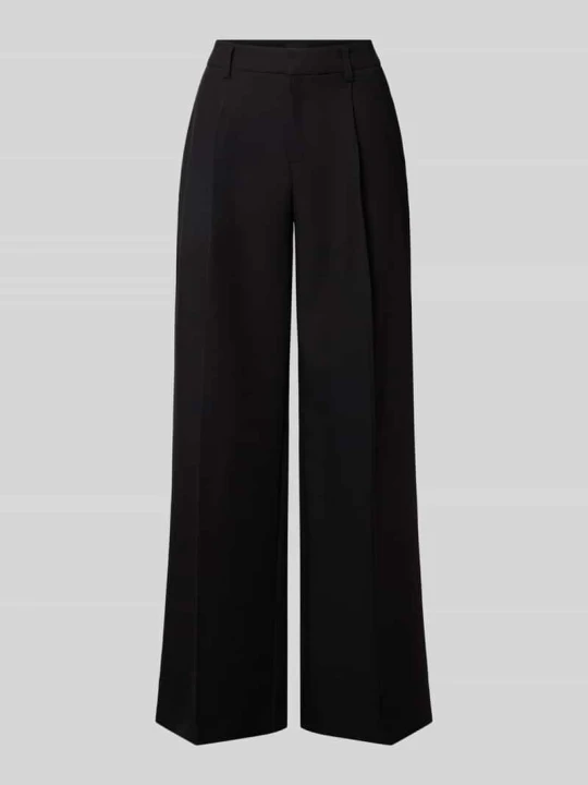 Zdjęcie produktu Spodnie wide leg z kantami Gina Tricot Czarny