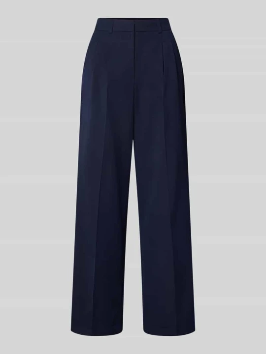 Zdjęcie produktu Spodnie wide leg z kantami Smith & Soul Granatowy