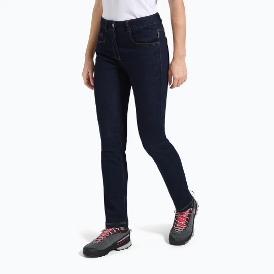 Zdjęcie produktu Spodnie wspinaczkowe damskie La Sportiva Eldo Jeans jeans / deep sea Granatowy