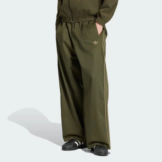 Zdjęcie produktu Spodnie z bawełnianego diagonalu Adicolor SST Adidas Night Cargo