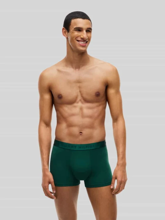 Zdjęcie produktu Spodnie z czystej bawełny w zestawie 3 szt. Tommy Hilfiger Ciemnoczerwony