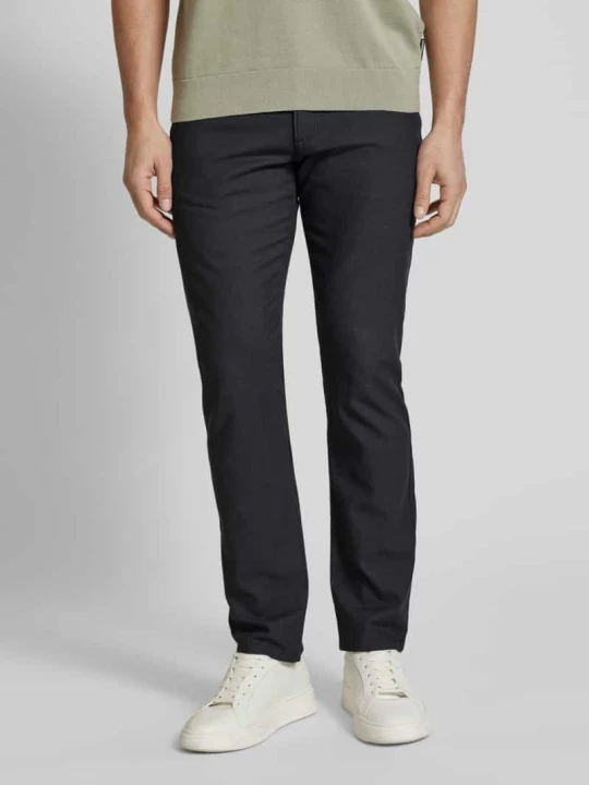 Zdjęcie produktu Spodnie materiałowe w kroju regular fit w stylu 5-pocket model 'CORDOBA' Bugatti Średnioszary