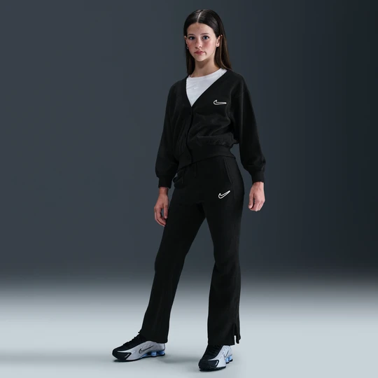 Zdjęcie produktu Spodnie z dzianiny dla dużych dzieci (dziewcząt) Nike - Czerń