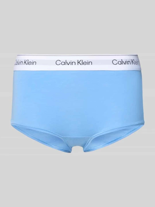 Zdjęcie produktu spodnie z elastycznym pasem Calvin Klein Jasnoniebieski