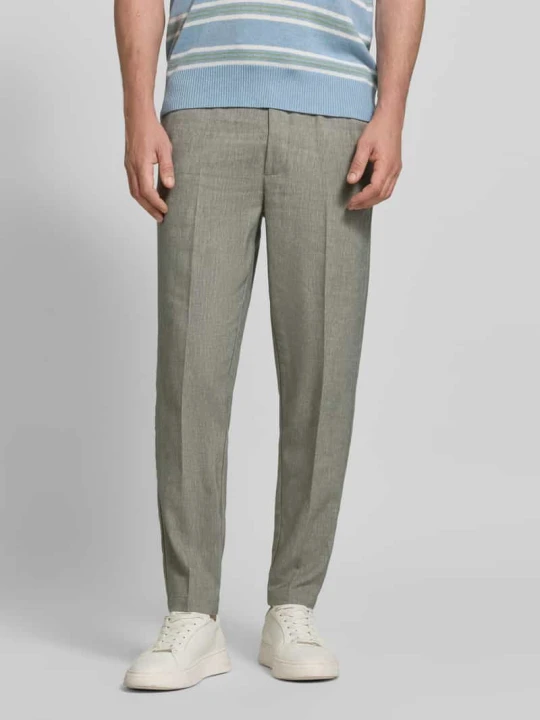 Zdjęcie produktu Spodnie z elastycznym pasem model 'PILOU' Casual Friday Ciemnozielony