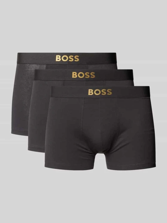 Zdjęcie produktu Spodnie z elastycznym pasem w zestaw 3 szt. Boss Granatowy