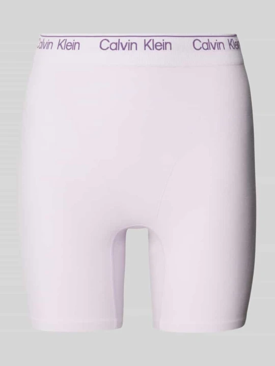 Zdjęcie produktu Spodnie z elastycznym pasem z logo Calvin Klein Jasnofioletowy