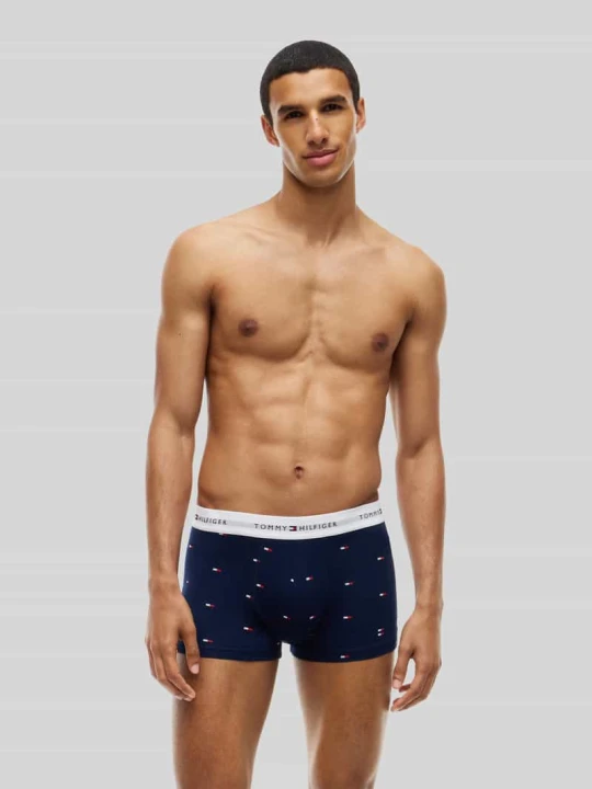 Zdjęcie produktu Obcisłe bokserki z mieszanki bawełny w zestawie 3 szt. Tommy Hilfiger Niebieski