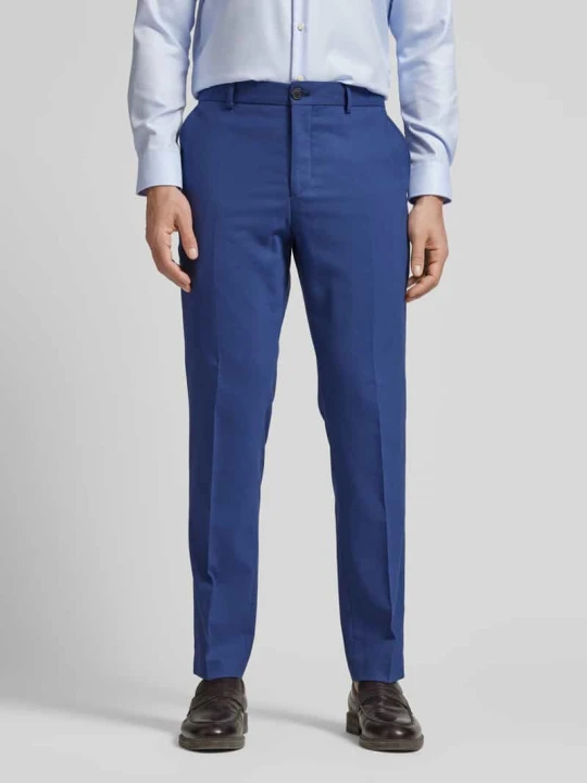 Zdjęcie produktu Spodnie garniturowe o kroju slim fit z dodatkiem wełny model 'NEIL' Selected Królewski niebieski