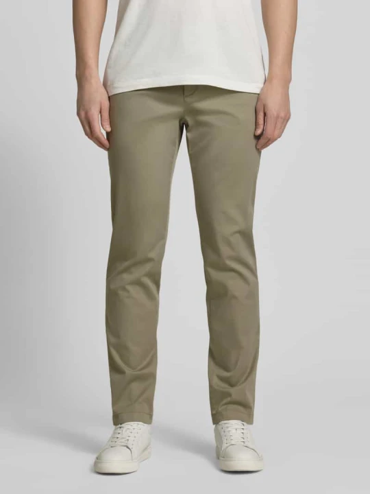 Zdjęcie produktu Spodnie o kroju slim fit z wpuszczanymi kieszeniami model 'Tybalt 5' G1920 Khaki