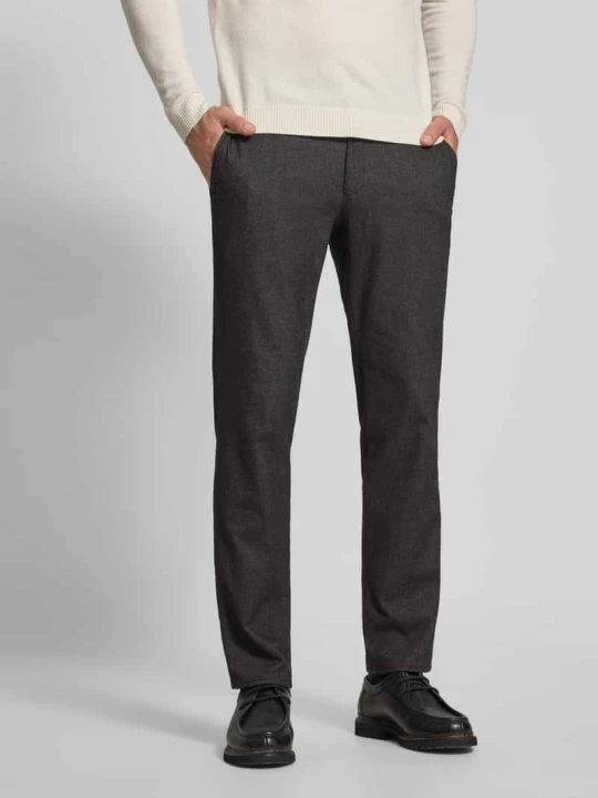 Zdjęcie produktu Spodnie w kroju slim fit z tylnymi kieszeniami model 'Fabio' BRAX Grafitowy