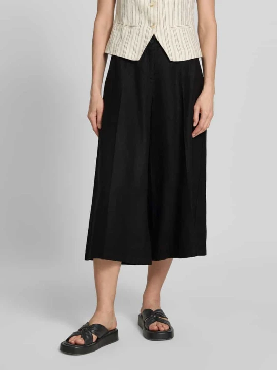 Zdjęcie produktu Spodnie z lnu o kroju loose fit z elastycznym pasem model 'MELLI' BRAX Czarny