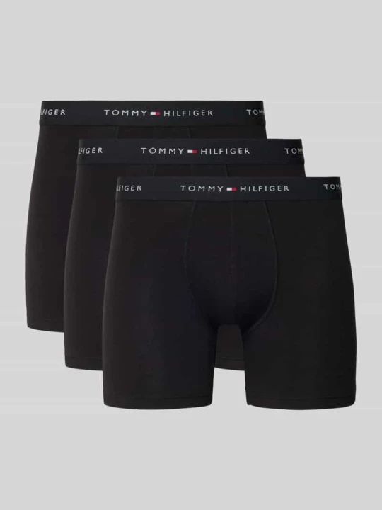 Zdjęcie produktu Spodnie z Mieszanka bawełny w Zestaw 3 szt. Tommy Hilfiger Czarny