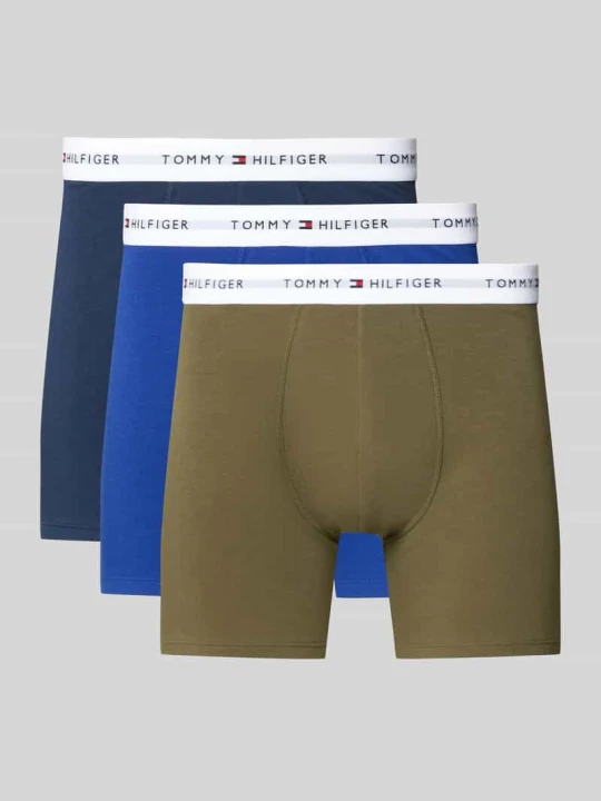 Zdjęcie produktu spodnie z mieszanka bawełny w zestaw 3 szt. Tommy Hilfiger Czarny