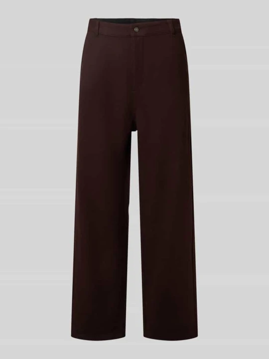 Zdjęcie produktu Spodnie z mieszanki wełny z wpuszczanymi kieszeniami model 'Atoka' Carhartt WIP Ciemnoczerwony