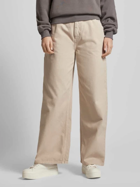 Zdjęcie produktu Spodnie z szeroką nogawką model ‘JENS’ Carhartt WIP Kamienny