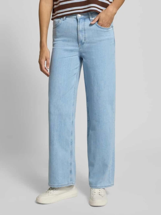 Zdjęcie produktu Spodnie z szerokimi nogawkami z mieszanki bawełny model ‘TOLVA LONG’ Marc O'Polo Jeansowy niebieski
