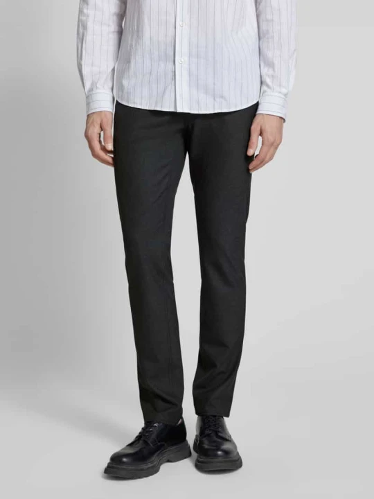 Zdjęcie produktu Spodnie o kroju slim fit z wpuszczanymi kieszeniami model 'Chuck' BRAX Antracytowy